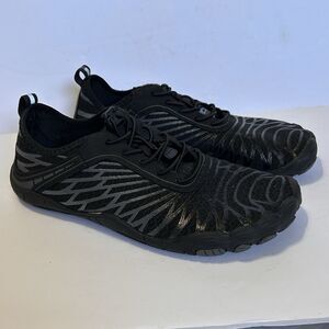 HF Barefoot Mesh Hiking Water Minimalist Black Shoes EU /40 Women US /9 Mens 7.5
